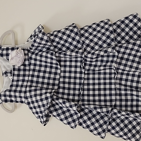 Janie & Jack Gingham Tiered Ruffle Dress Size 3 - Picture 14 of 16